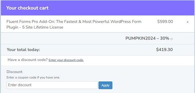 Apply WPManageNinja Coupon