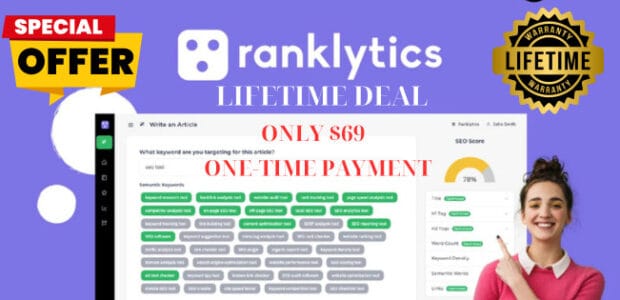Ranklytics Coupon – 79% OFF Ranklytics Lifetime Deal from Appsumo - ONLY $69 1 Ranklytics Coupon – 79% OFF Ranklytics Lifetime Deal from Appsumo