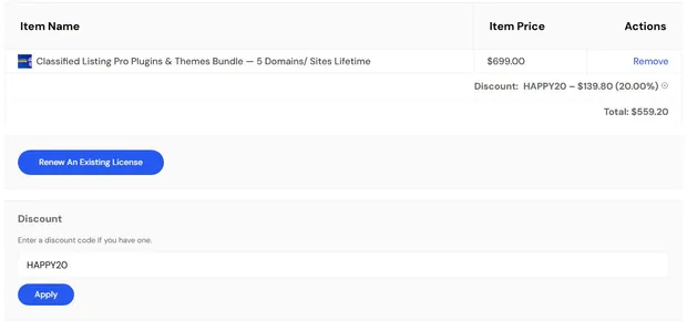 Apply radiustheme coupon codes