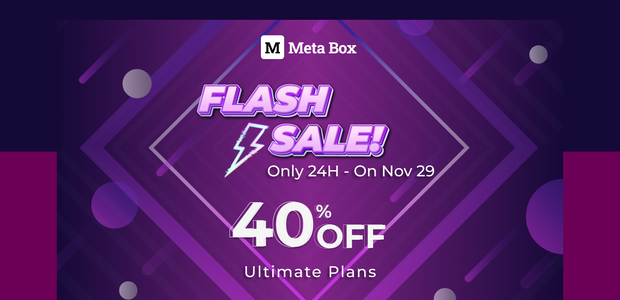 MetaBox.io Black Friday 2024 - Up To 40% OFF MetaBox.io Plans & Extensions 1 Metabox.io Black Friday 2024 Discount 40% off plans & extensions