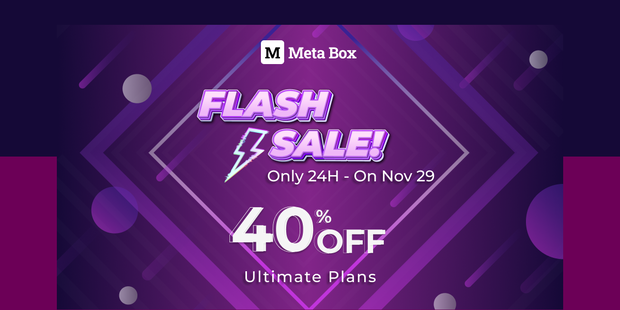 Metabox.io Black Friday 2024 Discount 40% off plans & extensions