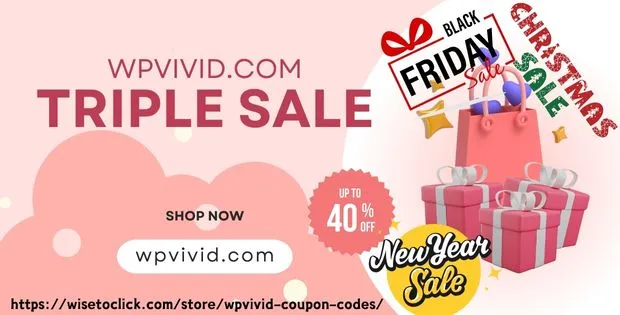WPvivid Triple Sale 2024 – 40% Off Black Friday, Christmas and New Year offers 1 WPvivid Triple Sale 2024 - 40% Off Black Friday, Christmas, and New Year offers