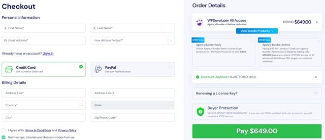 apply wpdeveloper coupon codes