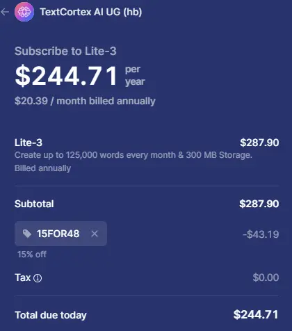 Supercharge Your Writing with TextCortex - Get 2 Months FREE! 6 Apply 15% Off TextCortex Promo Code