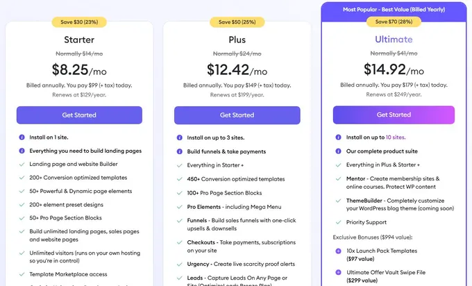 Save Up to 28% on OptimizePress Yearly Plans