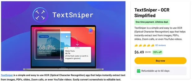 Enjoy a 54% discount on TextSniper with this exclusive coupon code! 2 TextSniper Discount 35% OFF on 3 Mac License